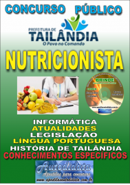Apostila Impressa TAILNDIA/PA 2019 - Nutricionista