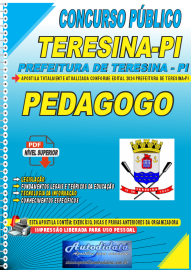 Apostila Digital Concurso Prefeitura de Teresina - PI 2024 Pedagogo