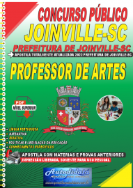 Apostila Digital Concurso Prefeitura de Joinville - SC 2022 Professor de Artes