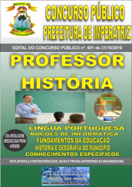 Apostila Impresso Concurso - Prefeitura Municipal de Imperatriz - MA 2019 - Professor Histria