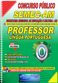 Apostila Digital Concurso SEMEC de Manacapuru - AM 2024 Professor de Lngua Portuguesa