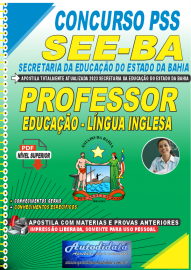 Apostila Digital Concurso SEE-BA 2023 Professor de Lngua Inglesa