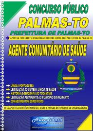 Apostila Impressa Concurso Prefeitura de Palmas - TO 2024 Agente Comunitrio de Sade