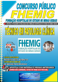 Apostila Digital Concurso FHEMIG 2023 Tcnico em Patologia Clnica