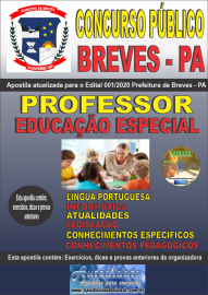 Apostila Digital Concurso Pblico Prefeitura de Breves - PA 2020 Professor de Educao Especial