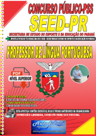 Apostila Digital Concurso PSS - SEED - PR 2022 Professor de Língua Portuguesa