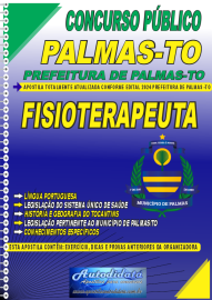 Apostila Impressa Concurso Prefeitura de Palmas - TO 2024 Fisioterapeuta