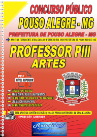 Apostila Digital Concurso Pouso Alegre - MG 2024 Professor Plll de Artes