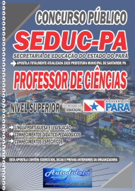 Apostila Impressa Concurso SEDUC - PA 2024 Professor de Cincias