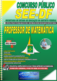 Apostila Digital Concurso SEE-DF 2022 Professor de Matemtica