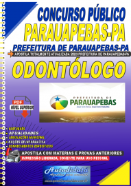 Apostila digital concurso da Prefeitura de Parauapebas 2023 - ODONTÓLOGO DE ATENÇÃO PRIMÁRIA À SAÚDE