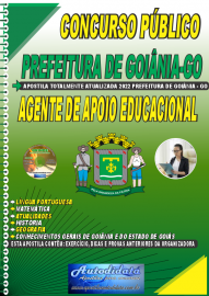 Apostila Impressa Concurso Prefeitura de Goiânia - GO 2022 Agente de Apoio Educacional