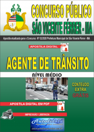 Apostila Digital Concurso Pblico So Vicente Frrer - MA 2020 Agente de Trnsitoo