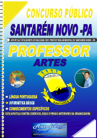 Apostila Impressa Concurso Público Prefeitura de Santarém Novo - PA 2021 Professor de Artes