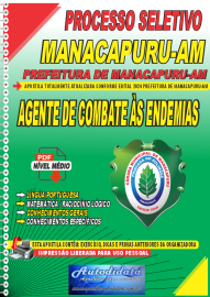 Apostila Digital Processo Seletivo Prefeitura de Manacapuru - AM 2024 Agente de Combate às Endemias