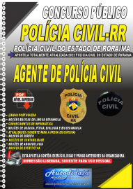 Apostila Digital Polícia Civil-RR 2022 Agente de Polícia Civil