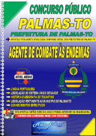 Apostila Digital Concurso Prefeitura de Palmas - TO 2024 Agente de Combates s Endemias