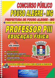 Apostila Digital Concurso Pouso Alegre - MG 2024 Professor Plll de Educao Fsica