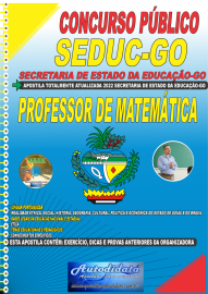 Apostila Impressa Concurso SEDUC - GO 2022 Professor de Matemtica