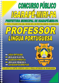 Apostila Impressa Concurso Igarap-Miri - PA 2024 Professor de Lngua Portuguesa