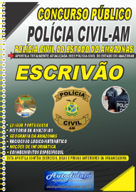 Apostila Impressa Concurso Polcia Civil-AM 2022 Escrivo