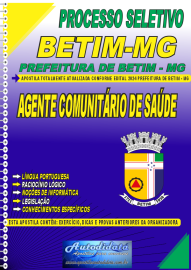 Apostila Impressa Processo Seletivo Prefeitura de Betim - MG 2024 Agente Comunitrio de Sade