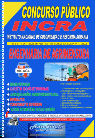 Apostila impressa concurso nacional unificado INCRA 2024 - Analista e Reforma e Desenvolvimento Agrrio - Engenharia de Agrimensura