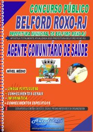Apostila impressa concurso da Prefeitura Municipal de Belford Roxo (RJ) – Agente de Combate as Endemias ACE
