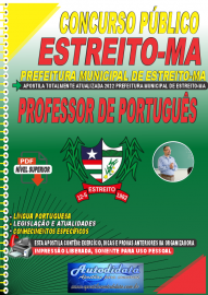 Apostila Digital Concurso Prefeitura de Estreito - MA 2022 Professor de Portugus