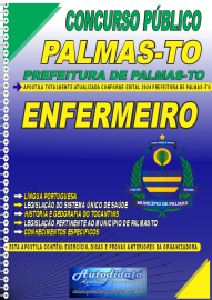 Apostila Impressa Concurso Prefeitura de Palmas - TO 2024 Enfermeiro