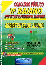 Apostila Digital Concurso IF - Baiano 2024 Assistente de Aluno