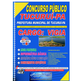 Apostila digital concurso de Tucuru-PA 2024  Cargo Vigia