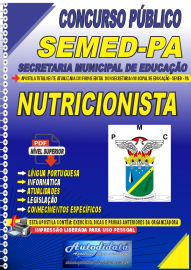 Apostila Digital Concurso Prefeitura de Castanhal - PA SEMED - PA 2024 Nutricionista