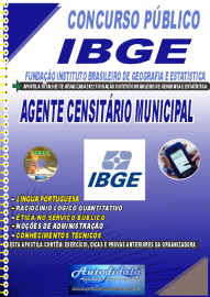Apostila Impressa Concurso IBGE-2022 Agente Censitário Municipal