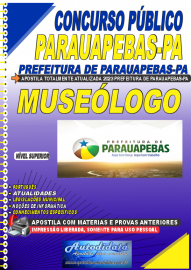 Apostila impressa concurso da Prefeitura de Parauapebas 2023 - MUSEÓLOGO