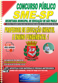 Apostila Digital Concurso SME - SP 2022 Professor de Educao Infantil e Ensino Fundamental 1
