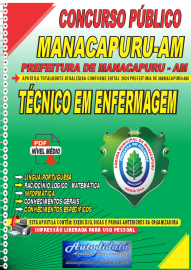 Apostila Digital Concurso Prefeitura de Manacapuru - AM 2024 Tcnico em Enfermagem