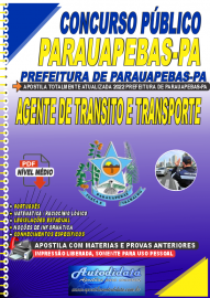 Apostila Digital Concurso Prefeitura de Parauapebas - PA 2022 Agente de Transito e Transporte