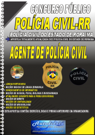 Apostila Impressa Polícia Civil-RR 2022 Agente de Polícia Civil