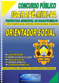 Apostila Impressa Concurso Igarap-Miri - PA 2024 Orientador Social