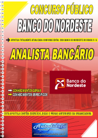 Apostila Impressa Concurso Banco do Nordeste 2024 Analista Bancário
