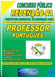 Apostila Impressa Concurso Redeno - PA 2024 Professor de Portugus