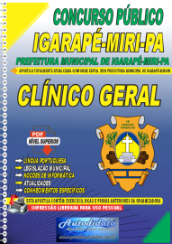 Apostila Digital Concurso Igarap-Miri - PA 2024 Mdico Clnico Geral