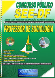 Apostila Impressa Concurso SEE-DF 2022 Professor de Sociologia
