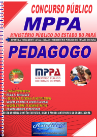Apostila Impressa Ministério Público do Pará - MPPA 2022 Pedagogo