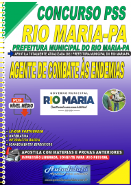 Apostila Digital Concurso Prefeitura de Rio Maria - PA 2022 Agente de Combate s Endemias