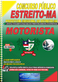 Apostila Digital Concurso Prefeitura de Estreito - MA 2022 Motorista