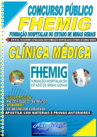 Apostila Impressa Concurso FHEMIG 2023 Clínica Médica