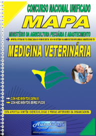 Apostila Impressa Concurso Nacional Unificado MAPA 2024 Medicina Veterinria