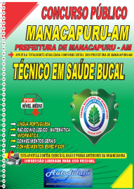 Apostila Digital Concurso Prefeitura de Manacapuru - AM 2024 Tcnico em Sade Bucal